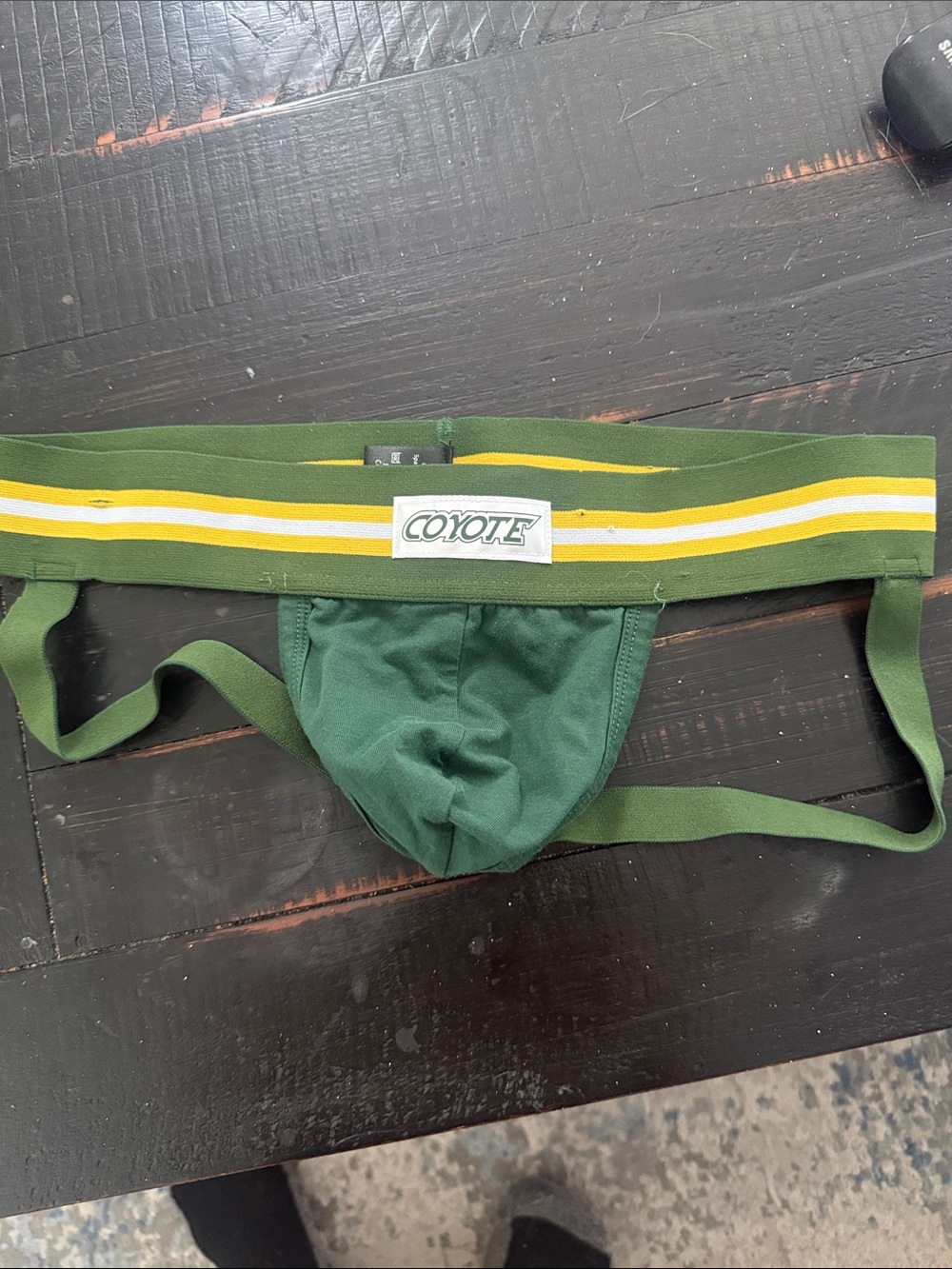 Coyote Green & Yellow Athletic Jockstrap